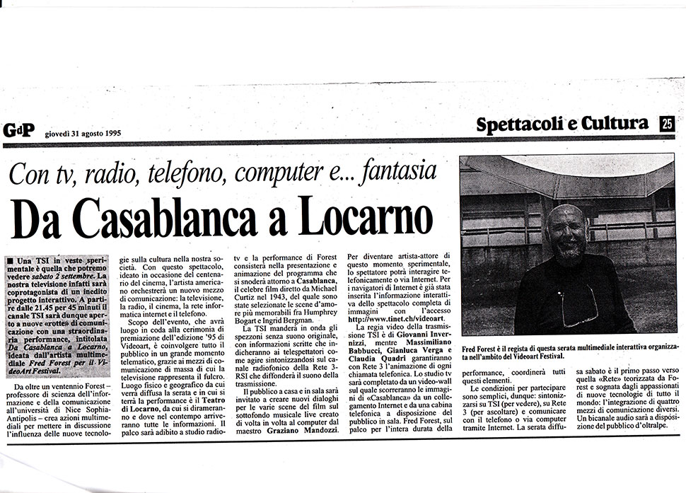 1995 De Casablanca à Locarno