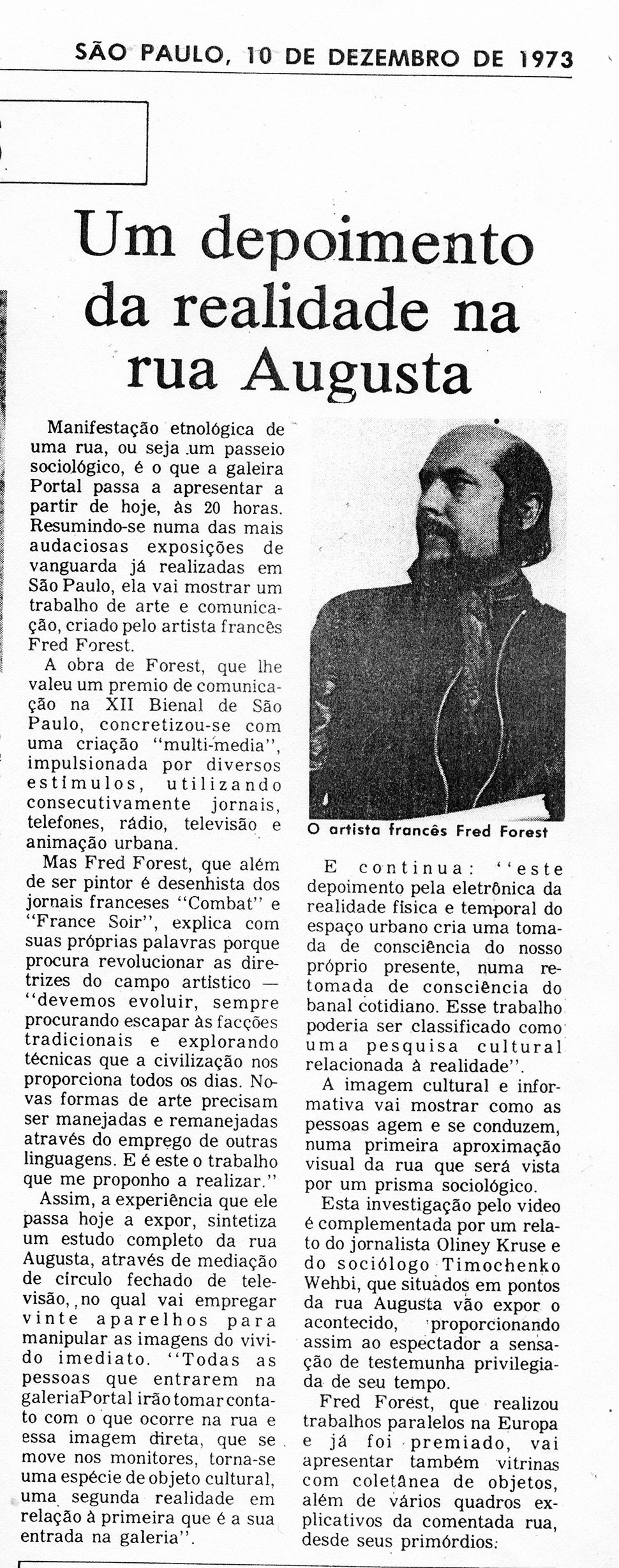 1973 Press Paulo Augusta 10 dec 73