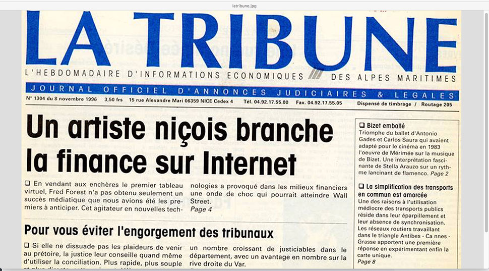 1996 Parcelle Réseau - La Tribune