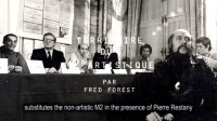 Pierre Restany parle de Fred Forest en parlant de supplément d'âme suivi d'un doc sur le m2