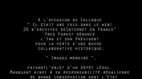 Dénonciation de l'INA