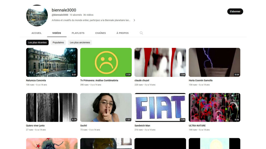 Biennale 3000 - 36 videos