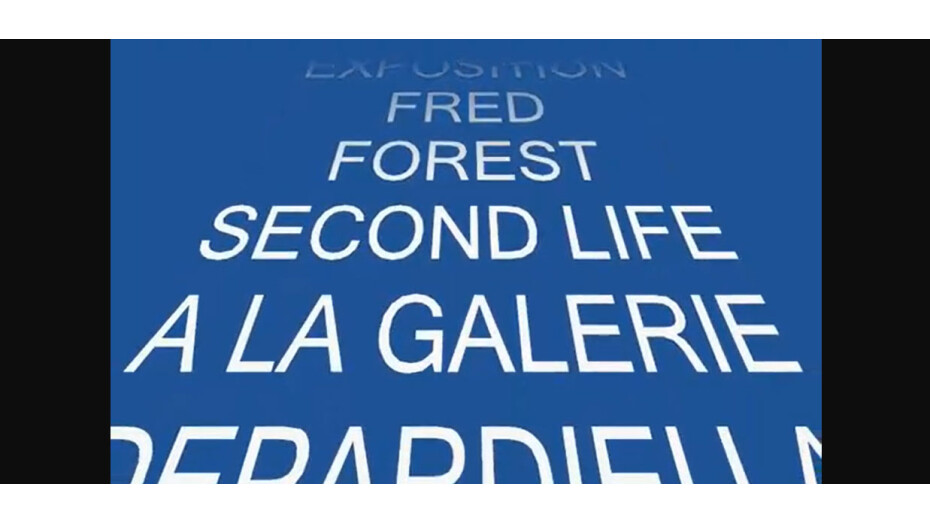 EXPO FRED FOREST SECOND LIFE A LA GALERIE DEPARDIEU NICE