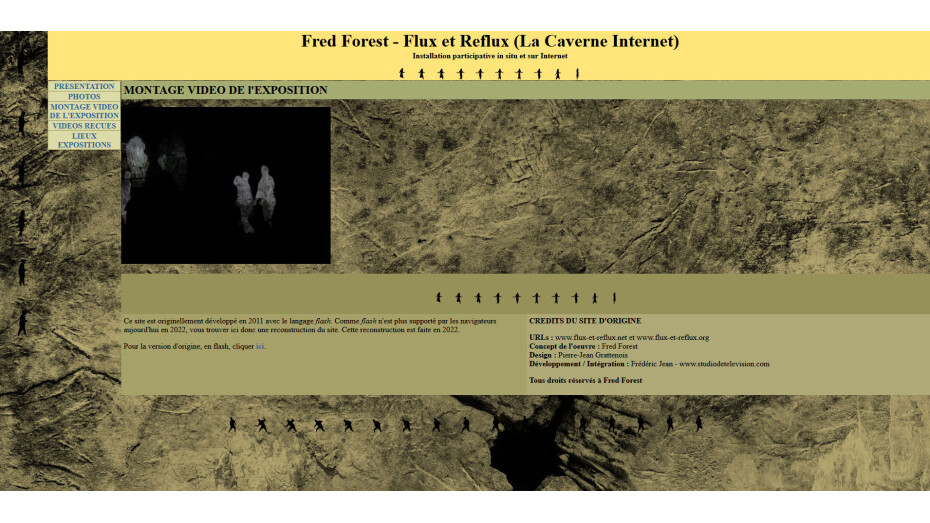 Fred Forest - Flux et Reflux (La Caverne Internet)