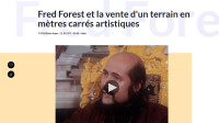 Fred Forest et la vente d'un terrain en mètres carrés artistiques