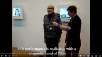 Fred Forest at The Pompidou Center, performance "Video Vintage" (sous-titré anglais)
